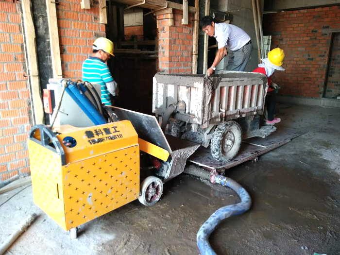 杭州二次構造柱泵施工現(xiàn)場